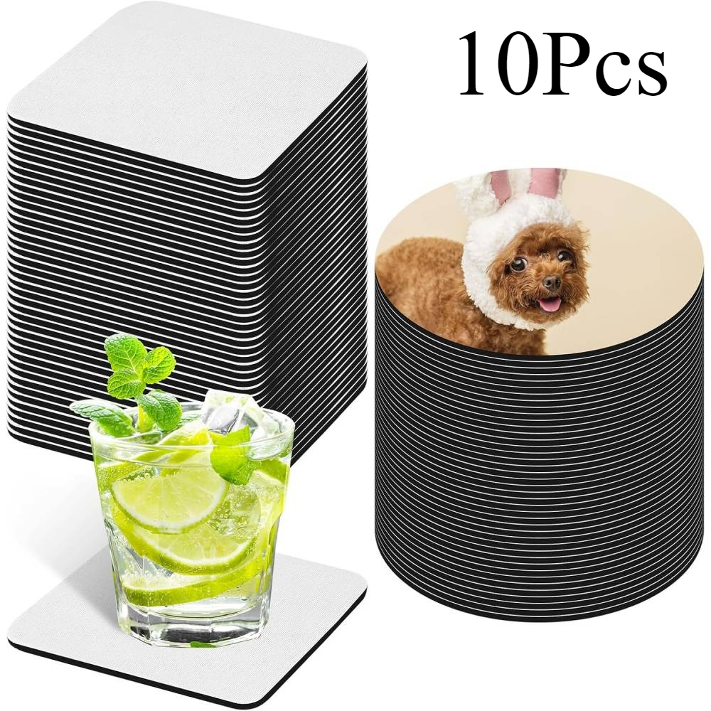 Coaster Sublimation Blank - Conjunto em massa de porta-copos de
