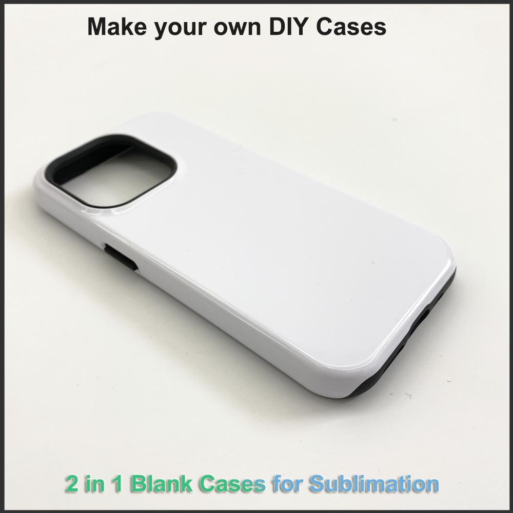 Phone Case Blank Print - 5 pçs 2 em 1 caso