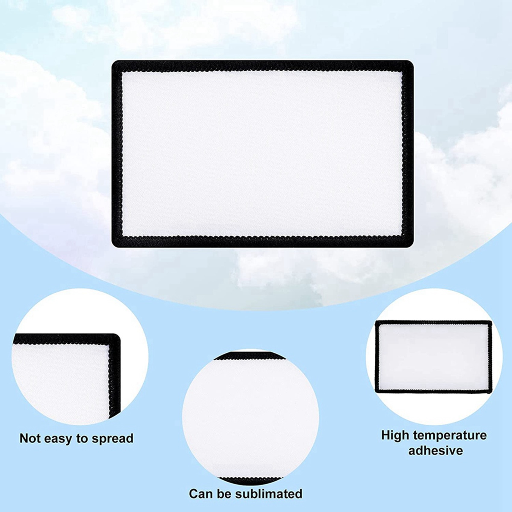 Hat Sublimation Blank - 42 peças de patches de sublimação