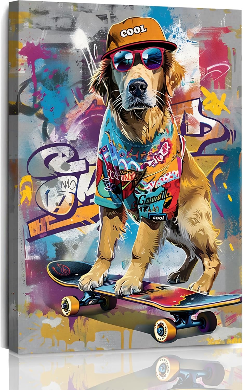 Canvas Wrap Ready - 1p, Arte de Parede de Cães
