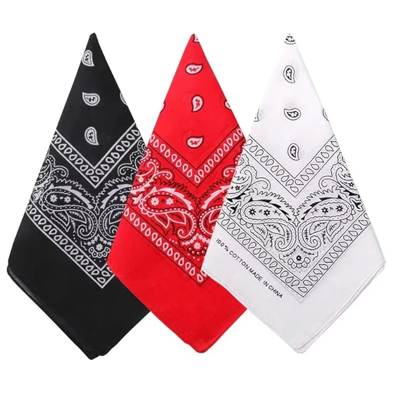 Bandana Blank White - 1 unidade Lenço Hip Hop Cowboy