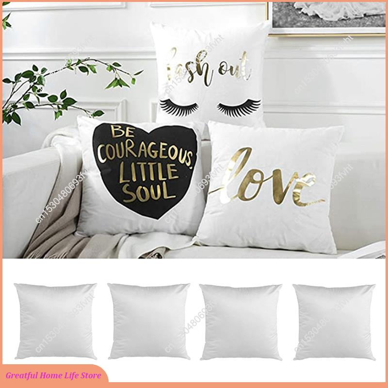 Pillow Cover Sublimation - At59 40x40 branco liso sublimação em