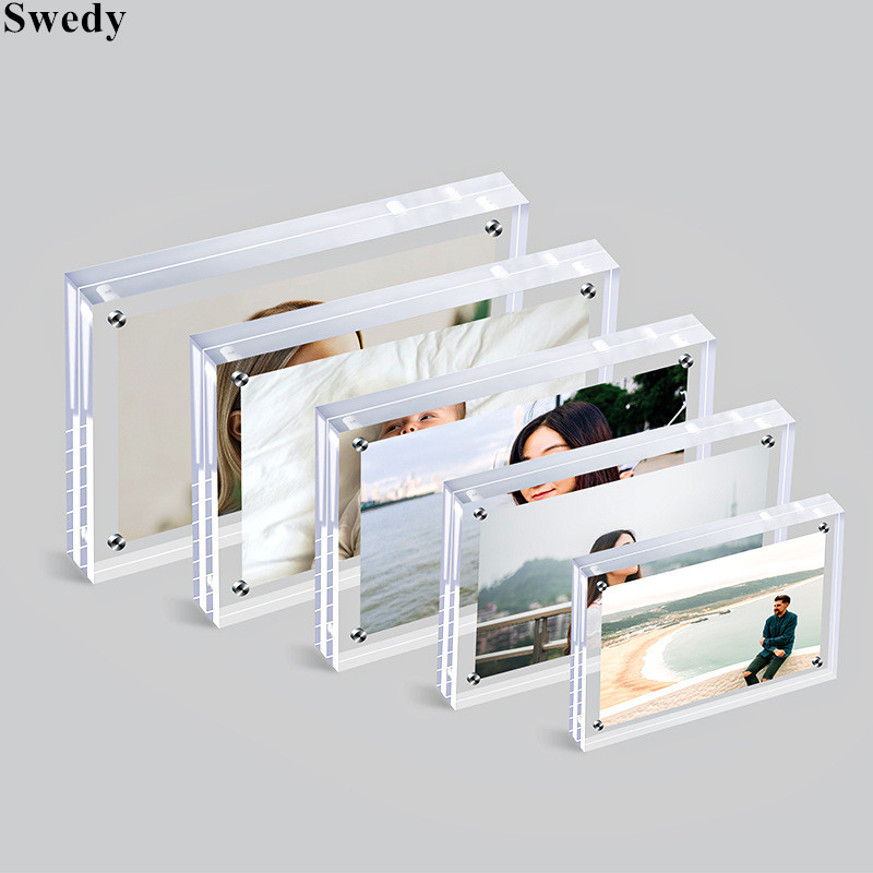Photo Acrylic Block - Suporte de sinal acrílico magnético de