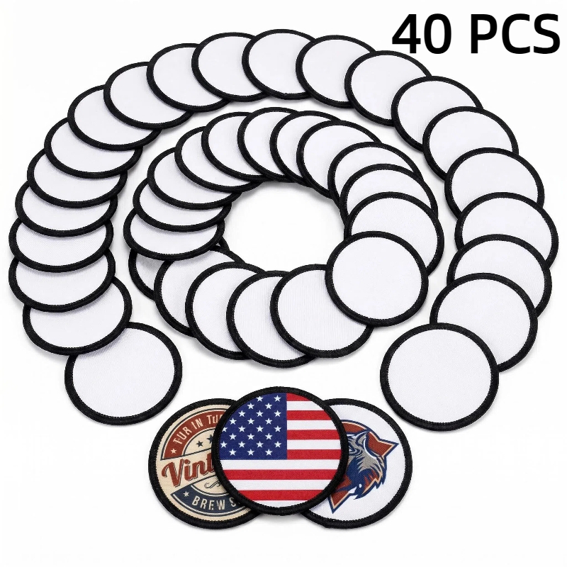 Hat Sublimation Blank - 40 peças de patches de sublimação