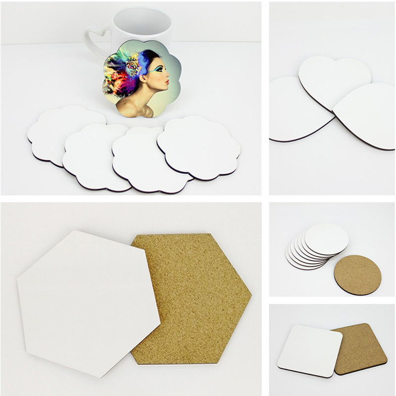 Coaster Sublimation Blank - 100 pçs/lote diy sublimação em branco