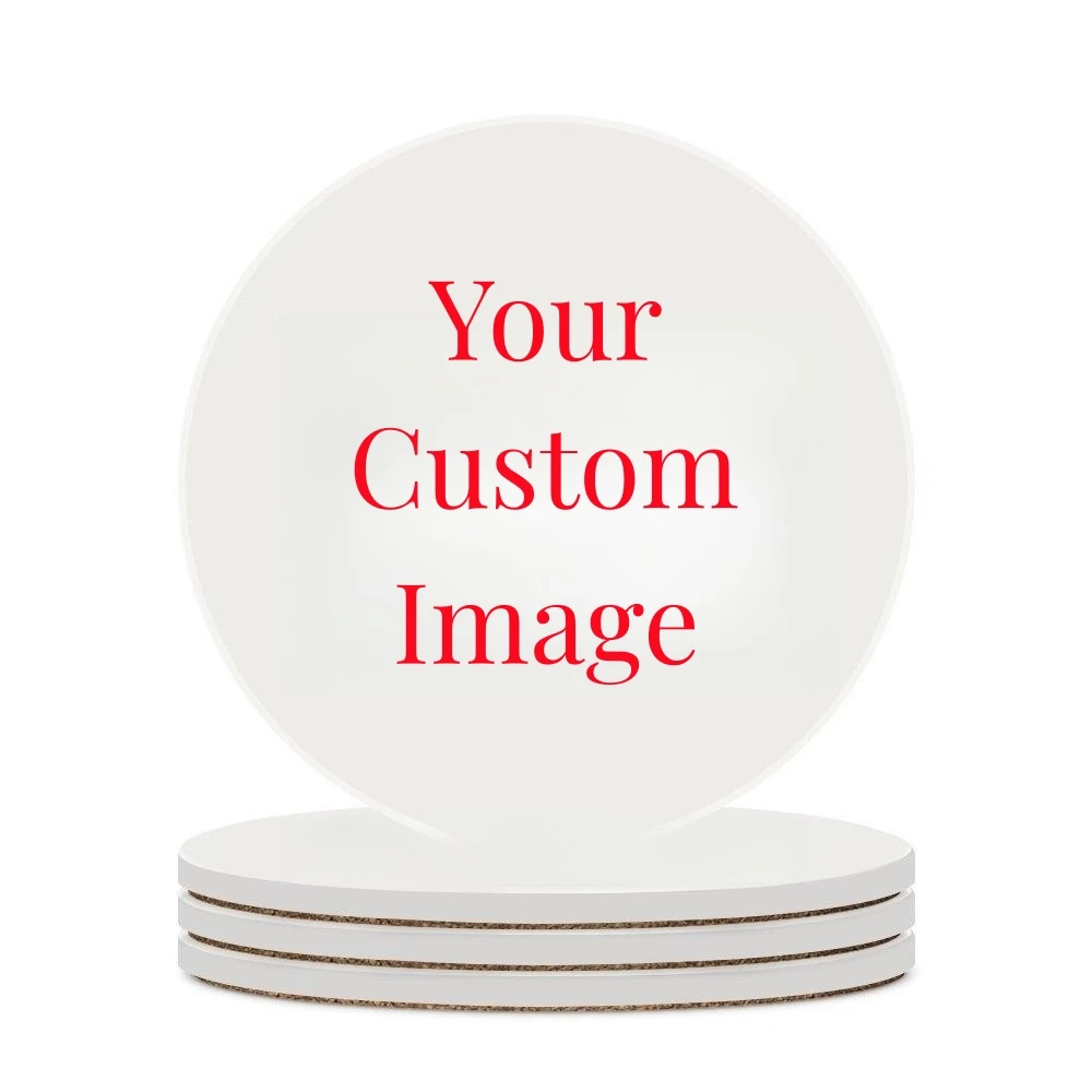 Coaster Sublimation Blank - Coasters cerâmicos absorventes com suporte de