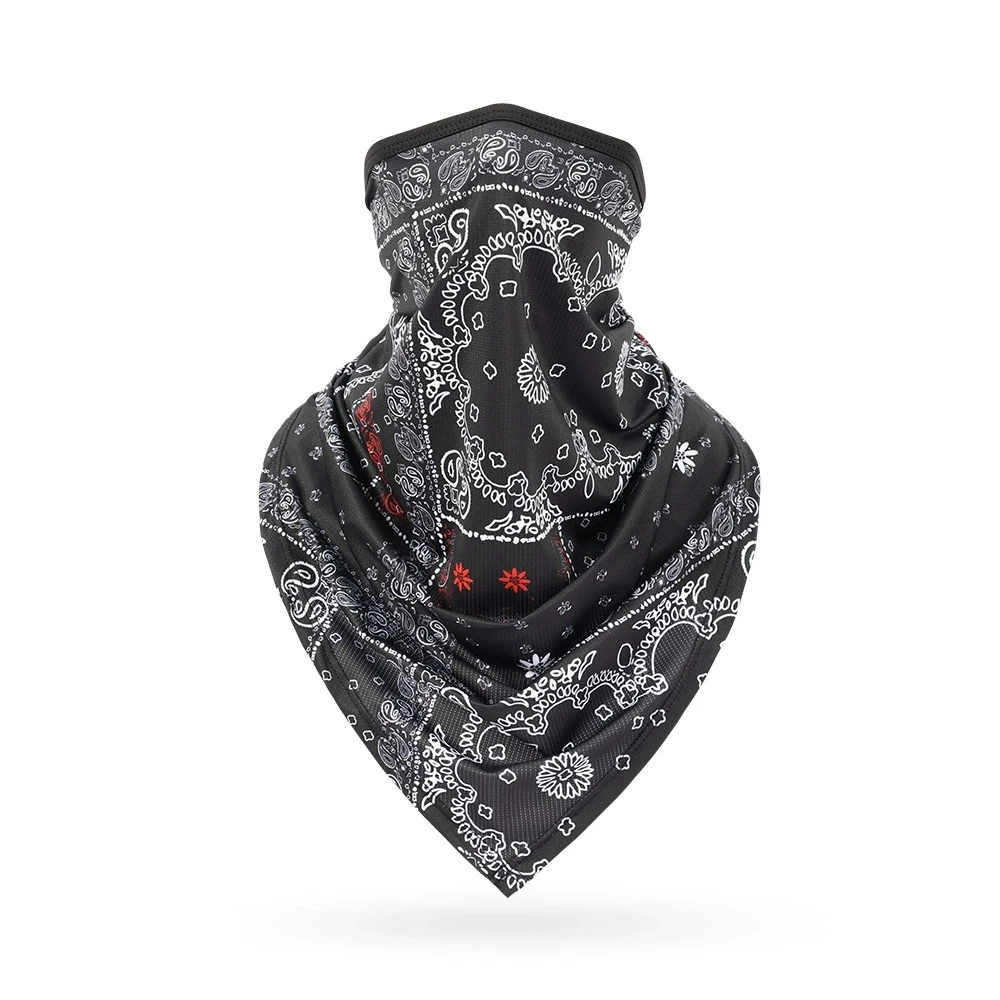 Bandana Blank White - Máscara de bandana multifuncional preto branco