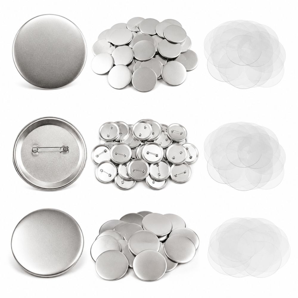 Button Badge Blank - 10/20/40 Conjuntos de Kit para Fazer