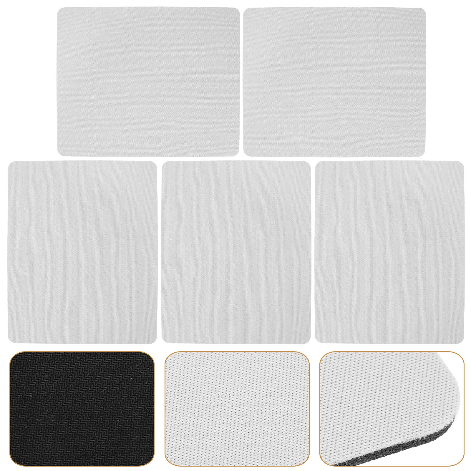 Mouse Pad Blank Sublimation - Kit com 5 Mouse Pads Sublimáveis