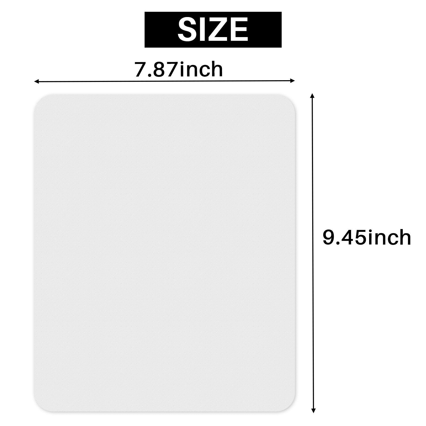Mouse Pad Blank Sublimation - Kit com 10 Bases para Mouse