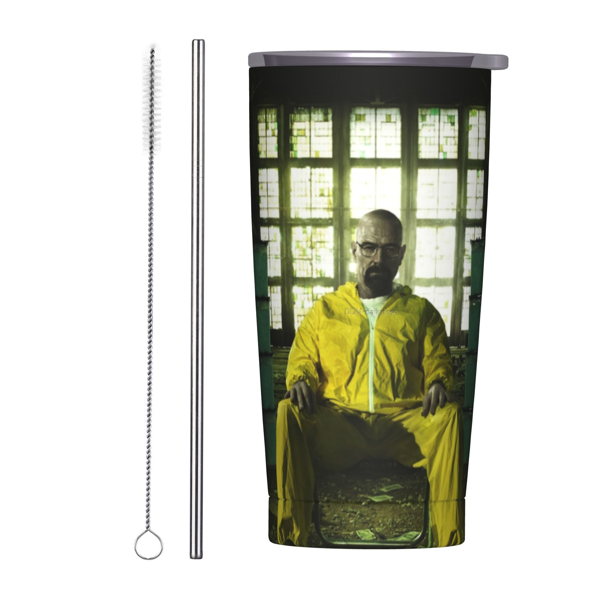 Tumbler 20Oz White - Copo Térmico Breaking Bad Walter White,