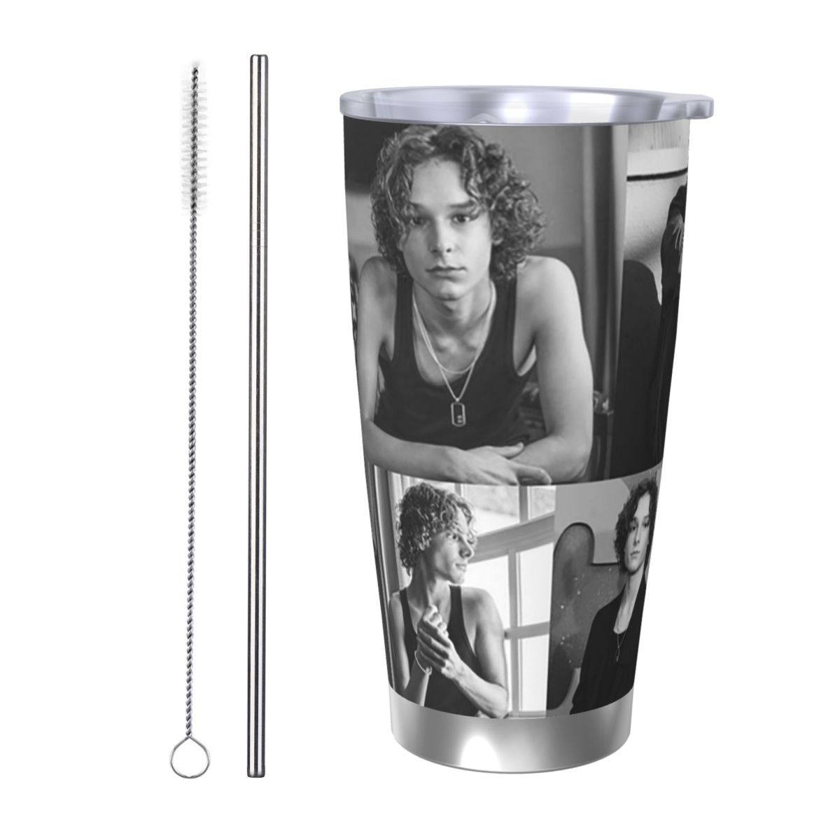 Tumbler 20Oz White - Preto e branco mason trocas colagem
