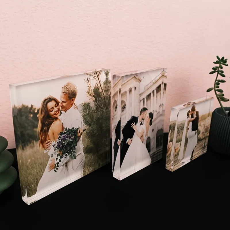 Photo Acrylic Block - Bloco de Foto de Aniversário em