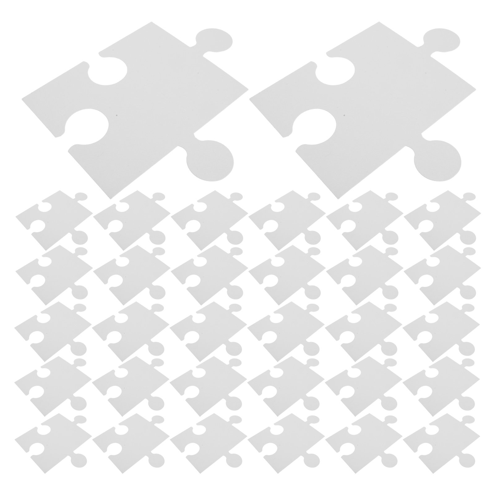 Puzzle Blank White - 60 Peças Grandes de Quebra-Cabeça Branco