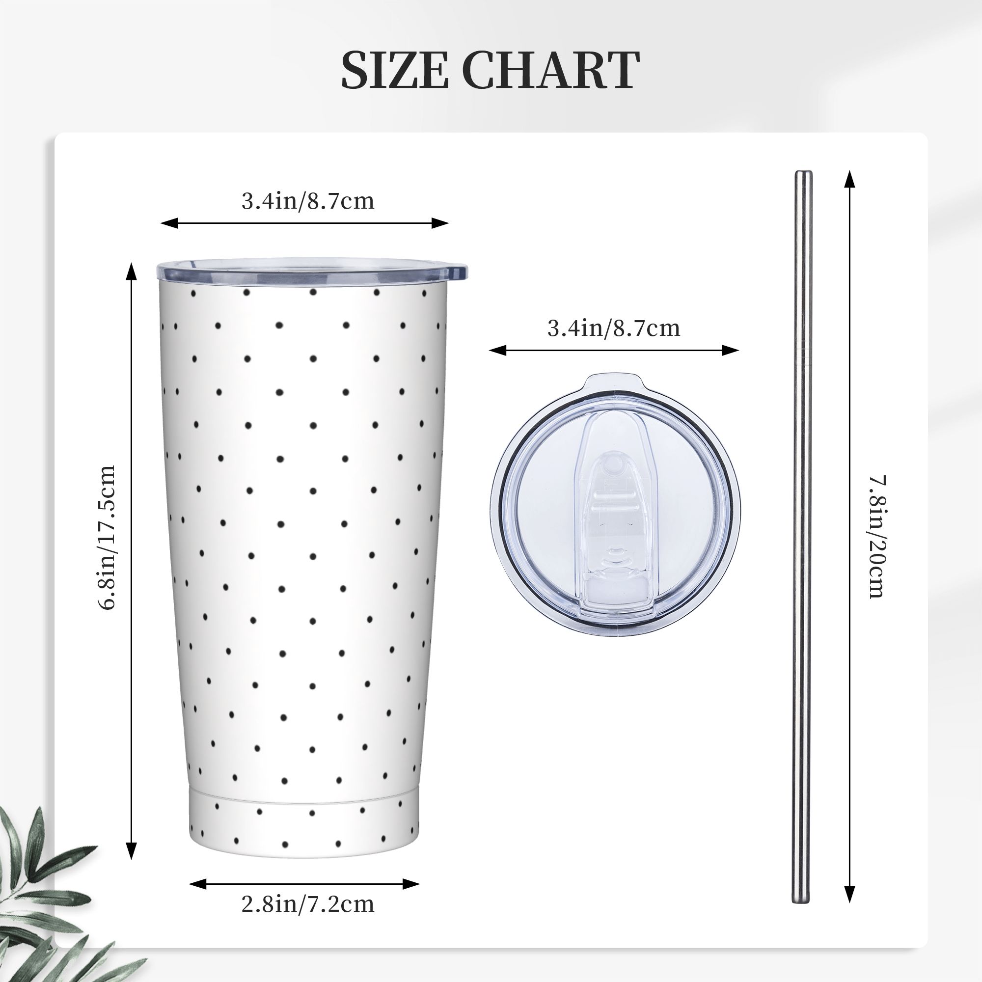 Copo Térmico de Aço Inoxidável - Tumbler 20Oz White avaliação e preço