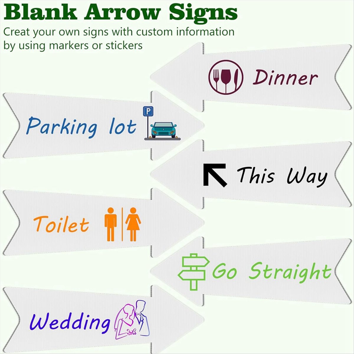 (AIMA) Sinais de Setas Direcio - Yard Sign Blank avaliação e preço