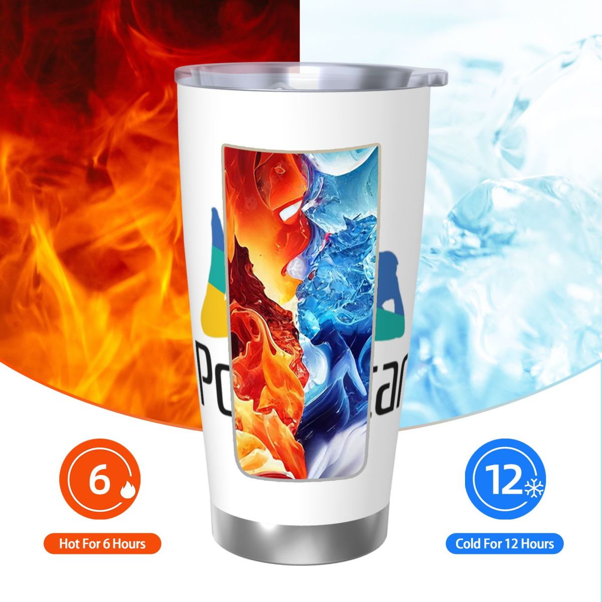 Ps Pron Star Copo de aço inoxi - Tumbler 20Oz White avaliação e preço