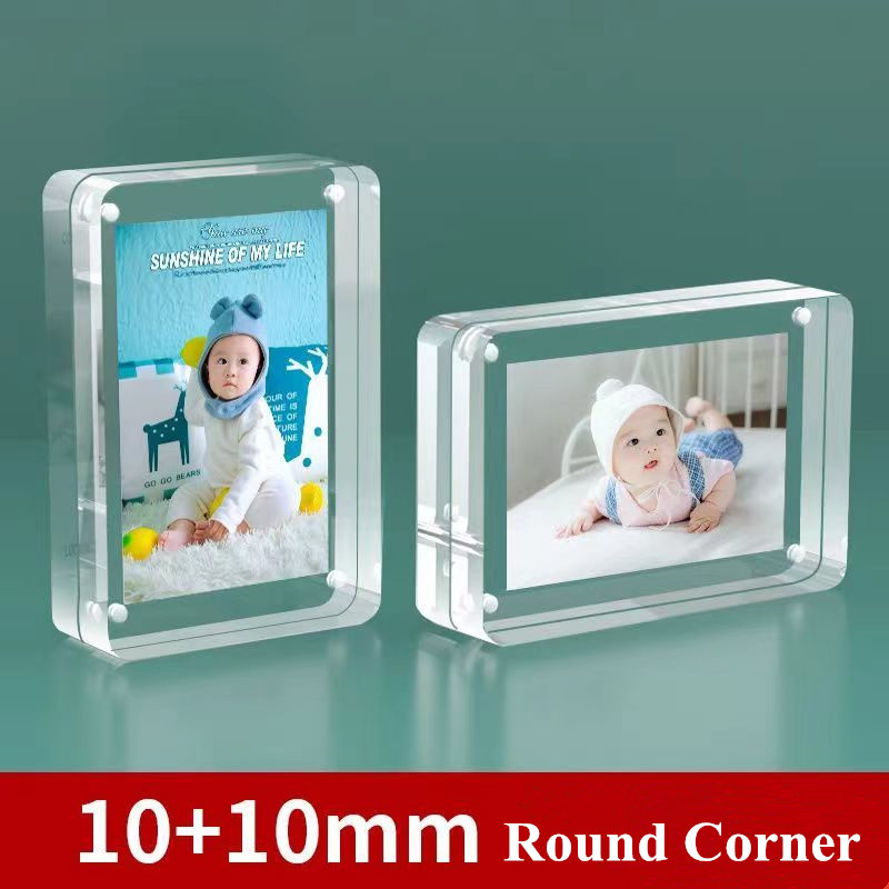 Double Sided Magnetic Photo Pi - Photo Acrylic Block avaliação e preço