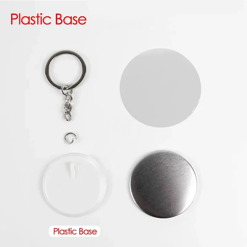 100 peças 44mm 58mm chaveiros  - Button Badge Blank avaliação e preço