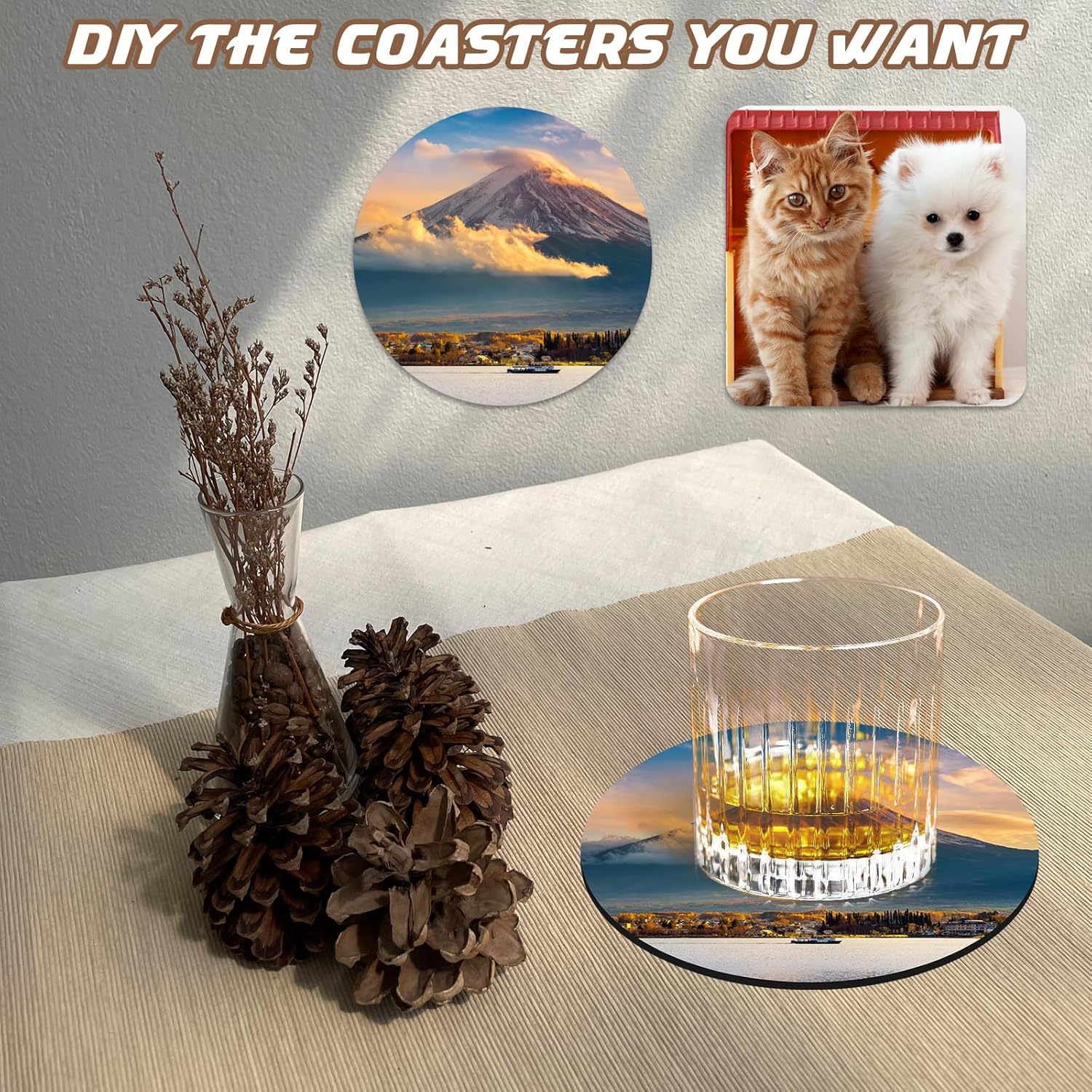 Conjunto em massa de porta-cop - Coaster Sublimation Blank avaliação e preço
