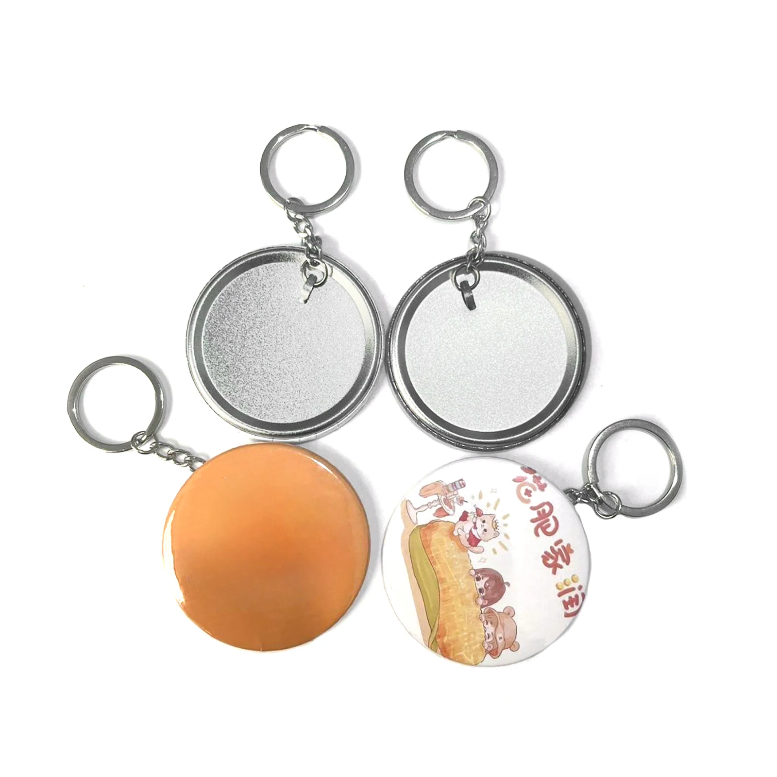 100 pçs 44mm 58mm plástico met - Button Badge Blank avaliação e preço