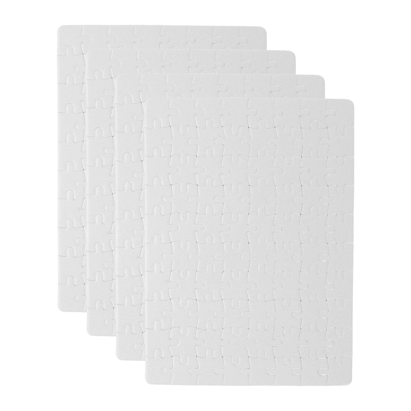 4 Folhas de Peças de Quebra-Ca - Puzzle Blank White avaliação e preço