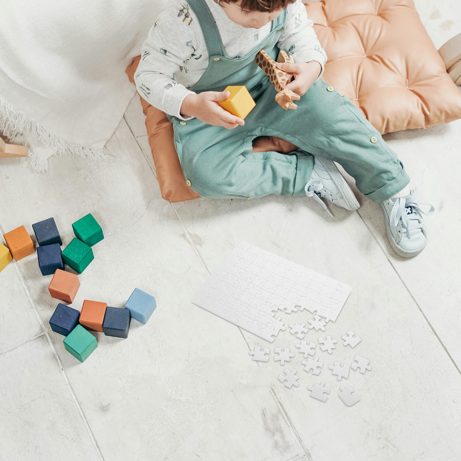 4 Folhas de Peças de Quebra-Ca - Puzzle Blank White avaliação e preço