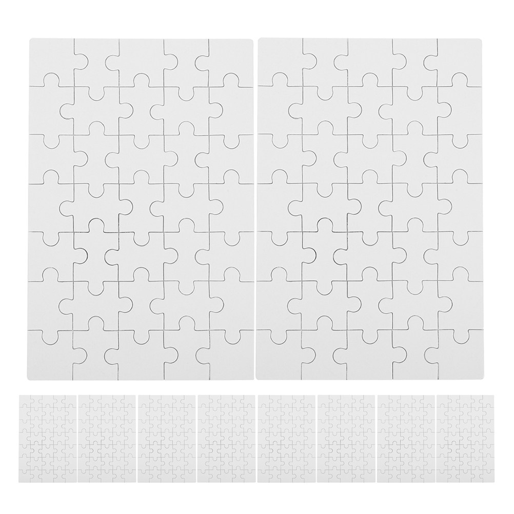 12 Peças de Quebra-Cabeça em B - Puzzle Blank White avaliação e preço