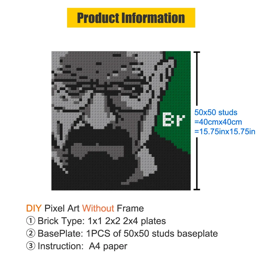Retro pixel arte blocos de con - Puzzle Blank White avaliação e preço