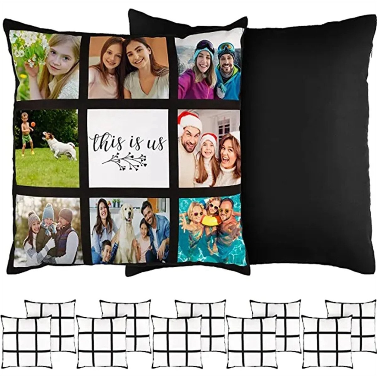 A75k 6 pçs sublimação painel e - Pillow Cover Sublimation avaliação e preço