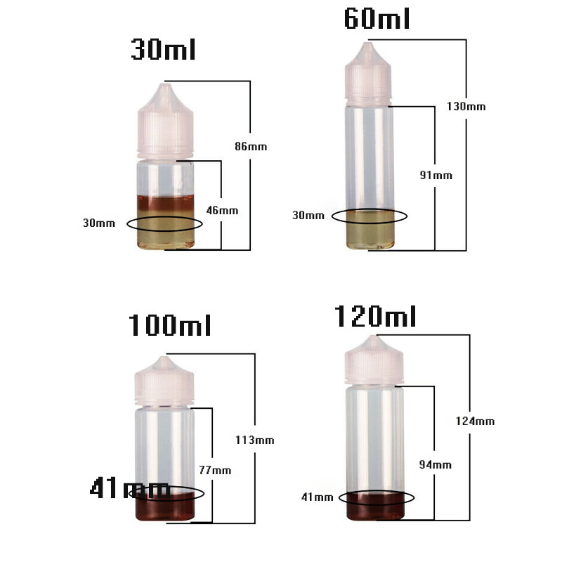 5 pçs 30ml/60ml/100ml/120ml pl - Water Bottle Blank avaliação e preço