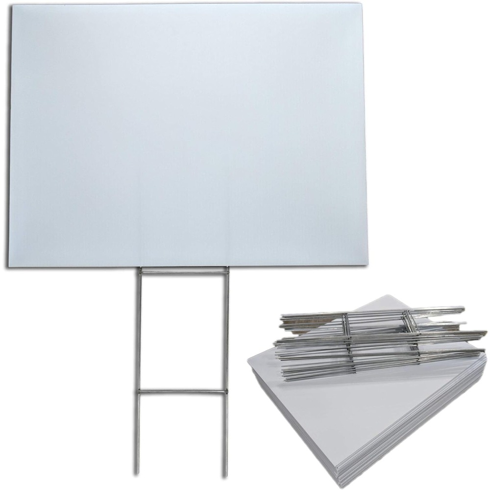 Cinquenta pacotes de sinais de - Yard Sign Blank avaliação e preço