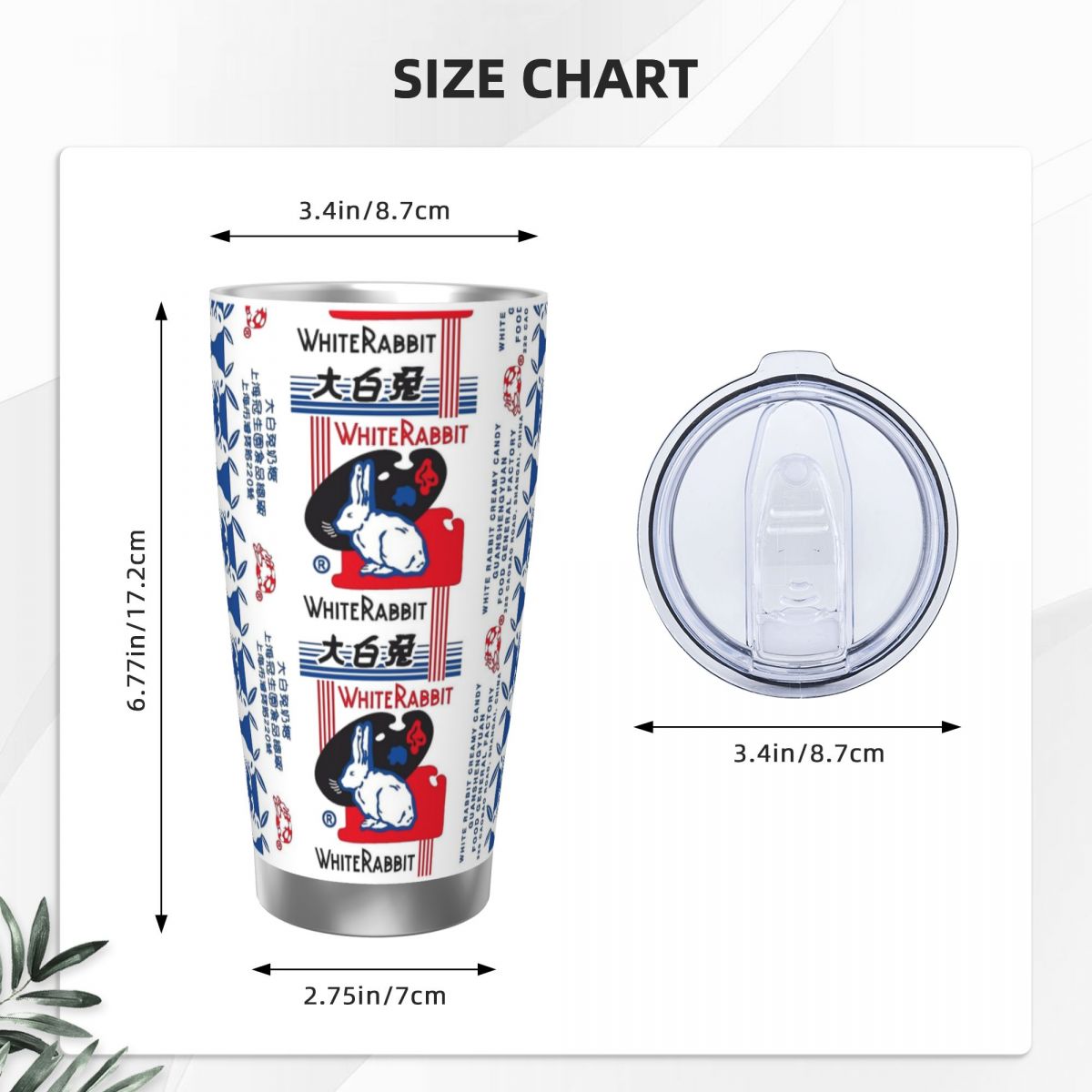 Copo de aço inoxidável de doce - Tumbler 20Oz White avaliação e preço