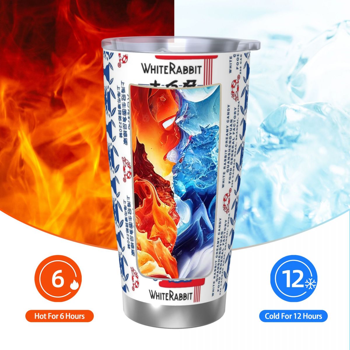 Copo de aço inoxidável de doce - Tumbler 20Oz White avaliação e preço