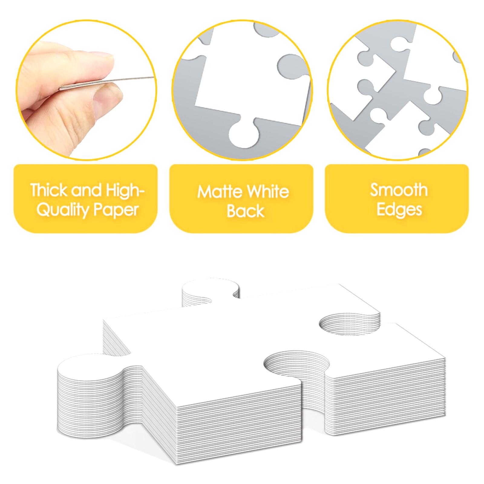 Quebra-Cabeças em Papelão Bran - Puzzle Blank White avaliação e preço