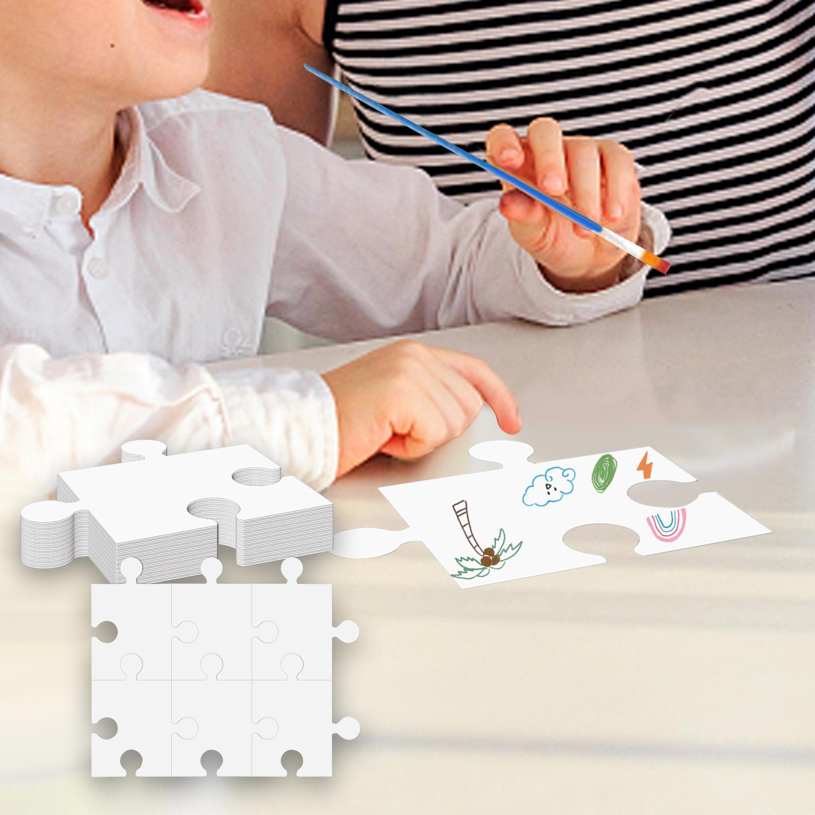 Quebra-Cabeças em Papelão Bran - Puzzle Blank White avaliação e preço