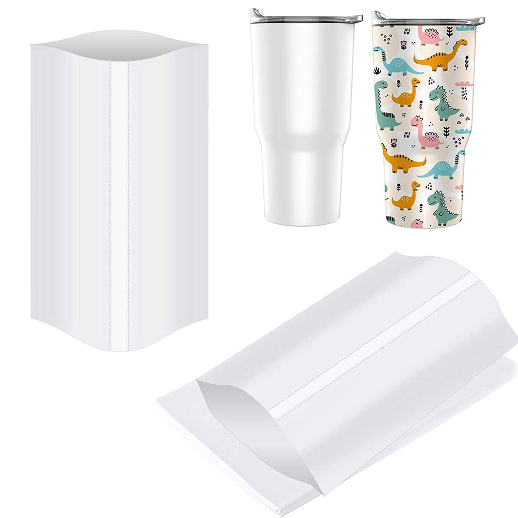 Mangas de plástico retrátil pa - Sublimation Mug White avaliação e preço
