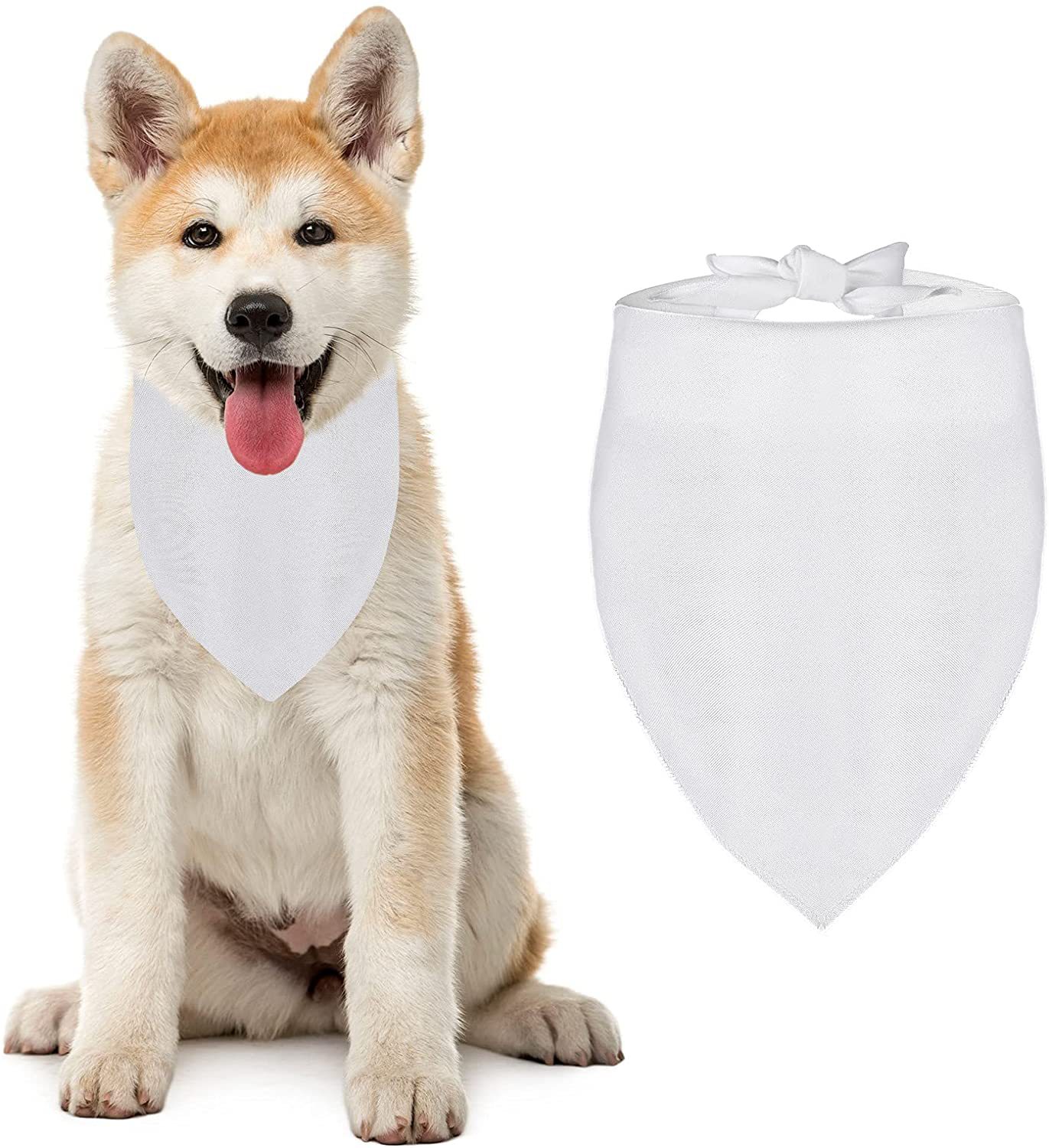 100 peças sublimação em branco - Bandana Blank White avaliação e preço