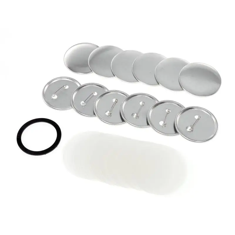 100 Peças de Botões em Branco  - Button Badge Blank avaliação e preço