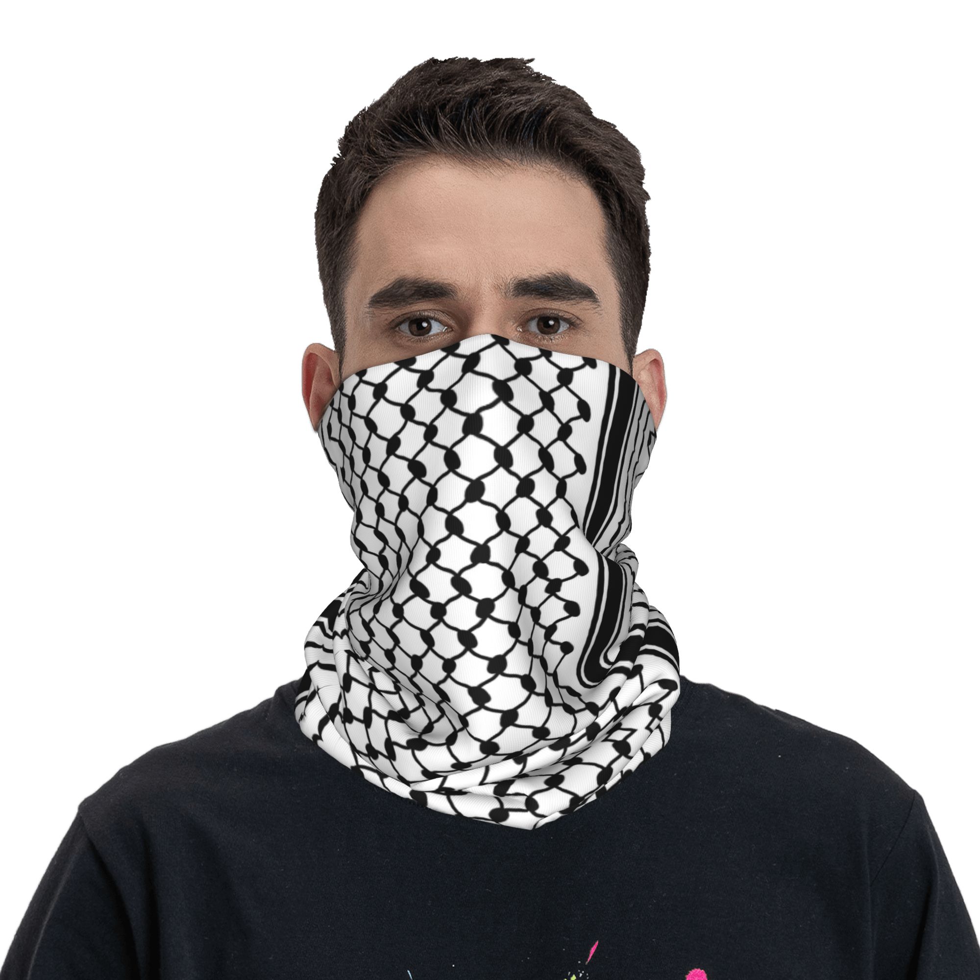 Shemagh bandana pescoço gaiter - Bandana Blank White avaliação e preço