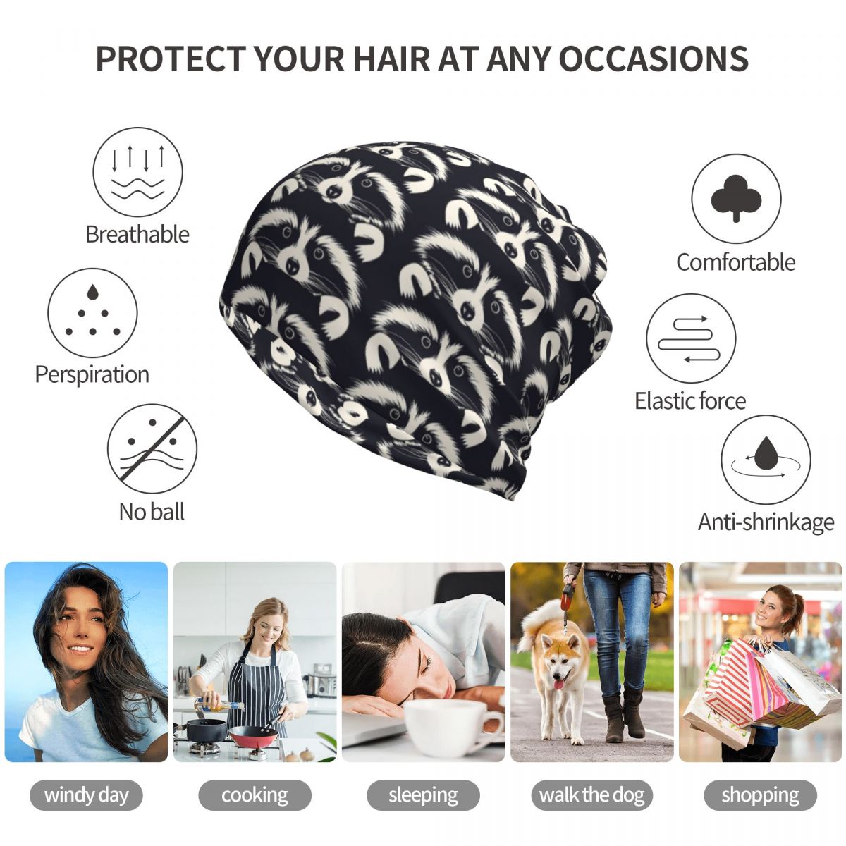 Bandana com estampa de rosto d - Bandana Blank White avaliação e preço