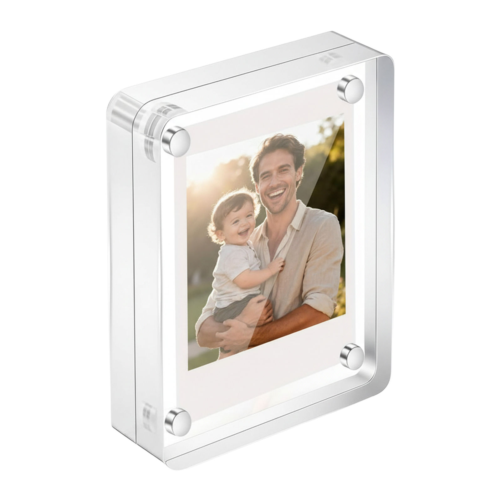 Porta-Retrato Magnético de Acr - Photo Acrylic Block avaliação e preço