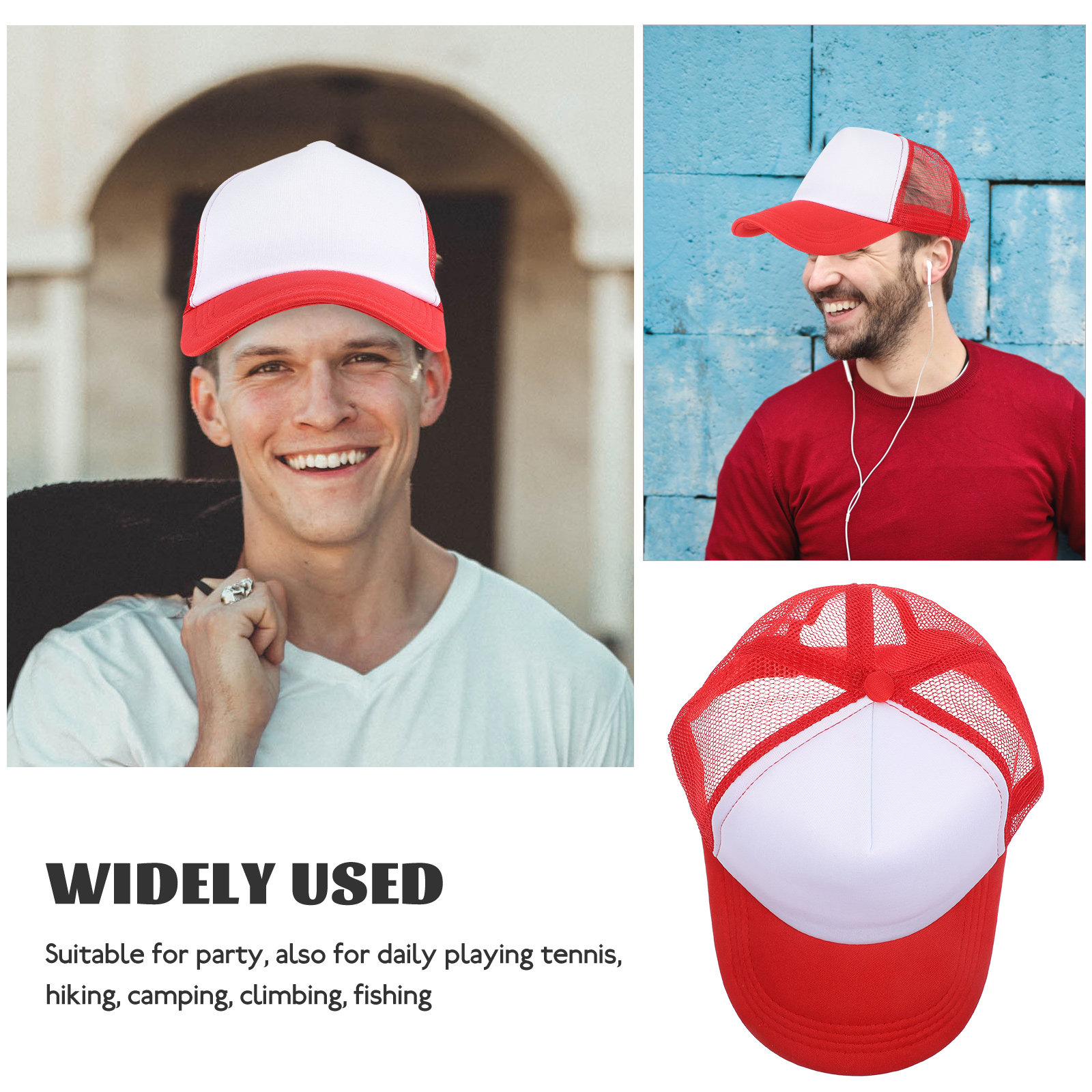 10 Bonés de Beisebol em Malha  - Hat Sublimation Blank avaliação e preço