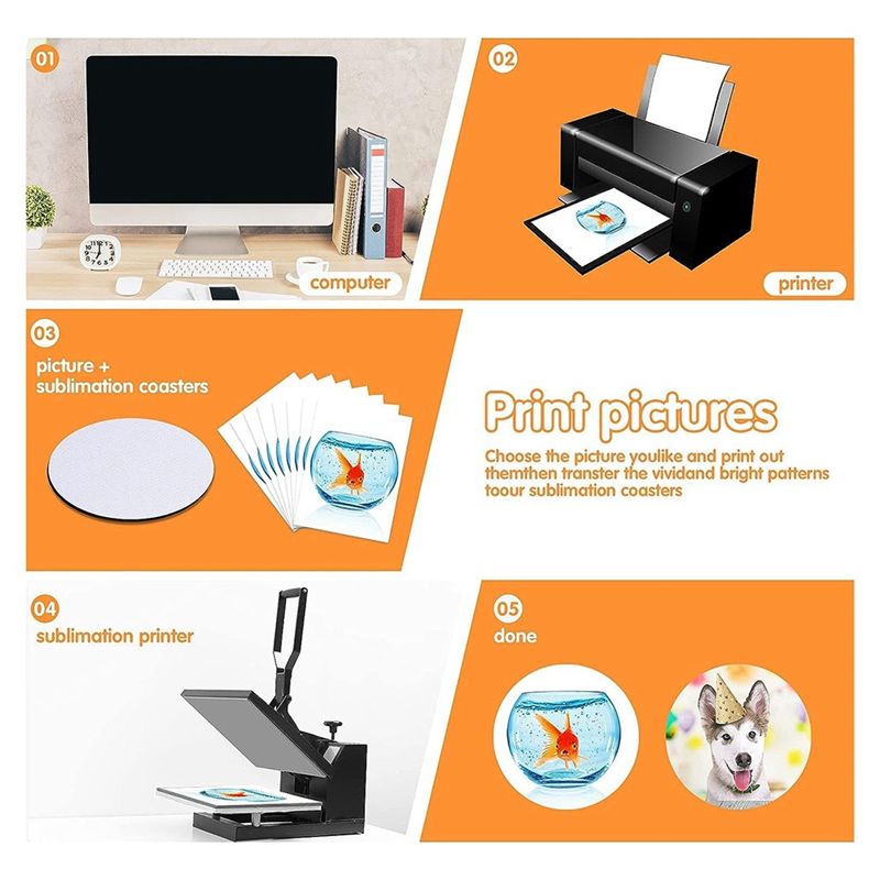 AB46 - Novas Bases para Copos  - Coaster Sublimation Blank avaliação e preço