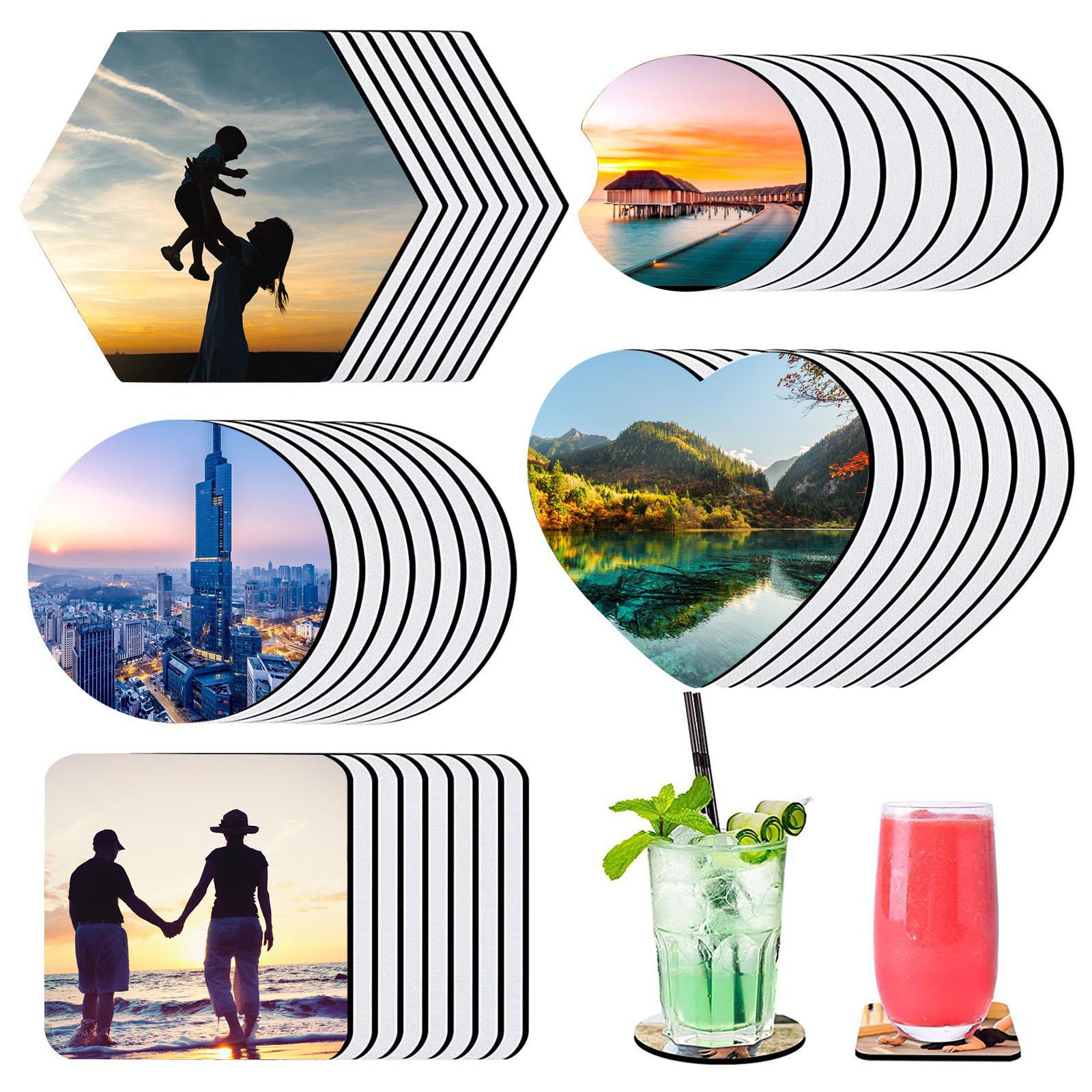 40 Peças de Porta-Copos para S - Coaster Sublimation Blank avaliação e preço