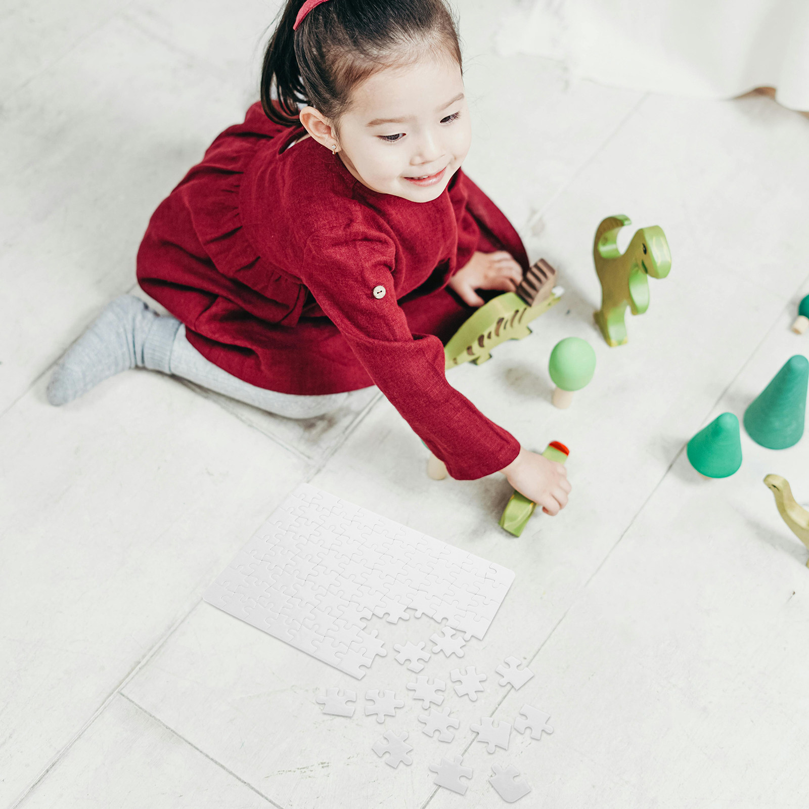 4 Folhas de Quebra-Cabeças em  - Puzzle Blank White avaliação e preço