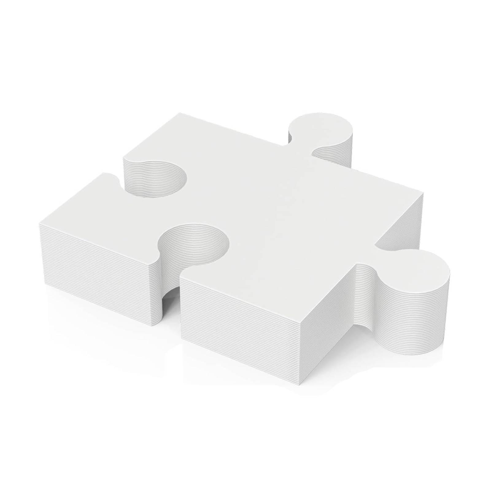 30 Peças de Quebra-Cabeça para - Puzzle Blank White avaliação e preço