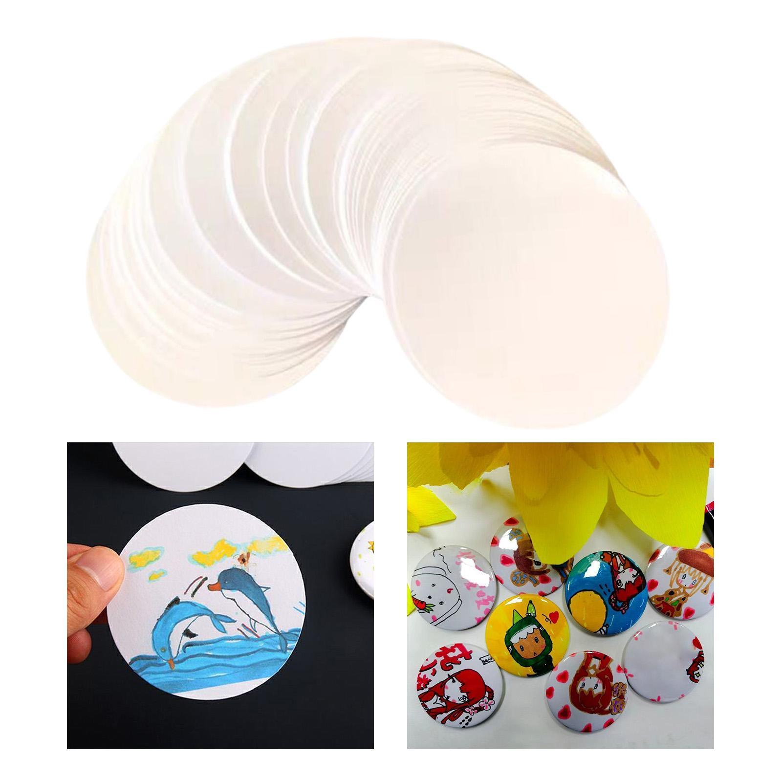 100 Peças de Bases para Crachá - Button Badge Blank avaliação e preço