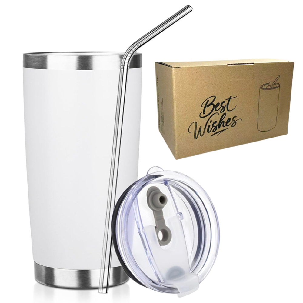 Copo Térmico de 20oz com Tampa - Tumbler 20Oz White avaliação e preço