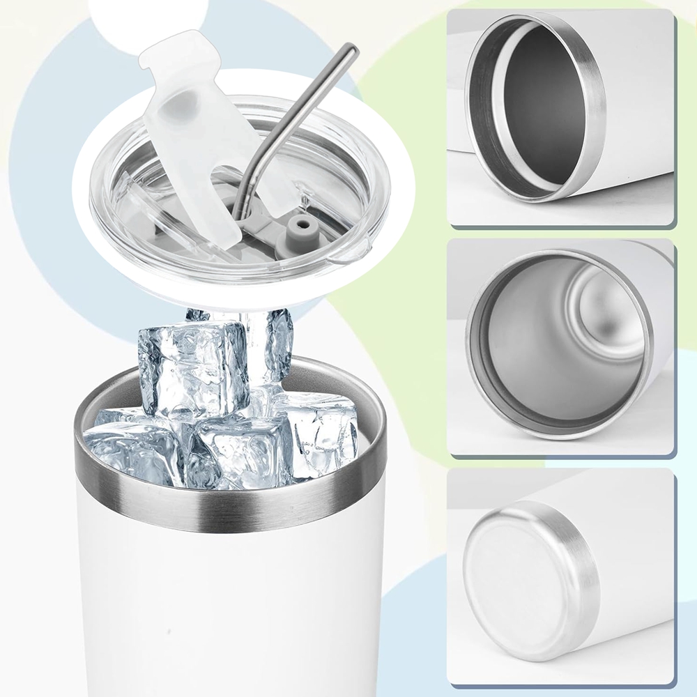 Copo Térmico de 20oz com Tampa - Tumbler 20Oz White avaliação e preço